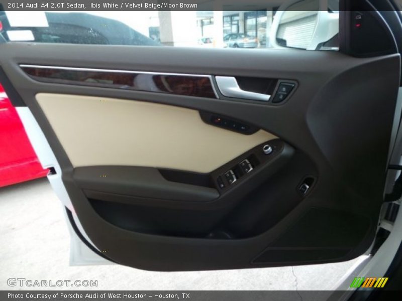 Ibis White / Velvet Beige/Moor Brown 2014 Audi A4 2.0T Sedan