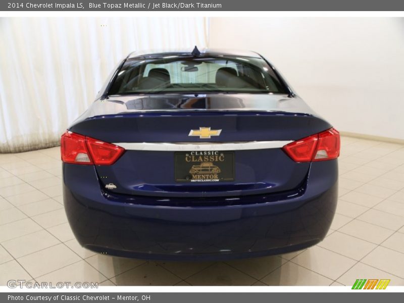Blue Topaz Metallic / Jet Black/Dark Titanium 2014 Chevrolet Impala LS