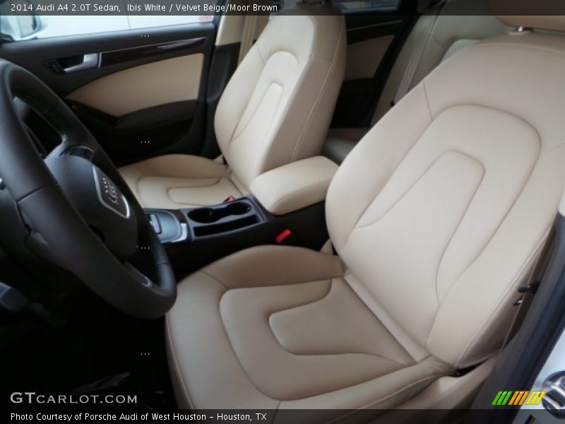 Ibis White / Velvet Beige/Moor Brown 2014 Audi A4 2.0T Sedan
