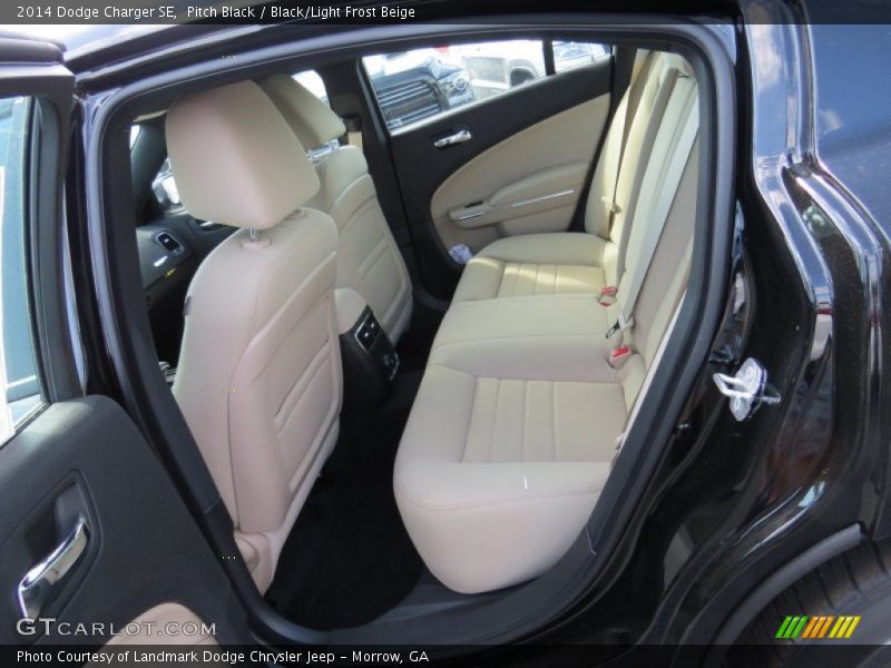 Pitch Black / Black/Light Frost Beige 2014 Dodge Charger SE