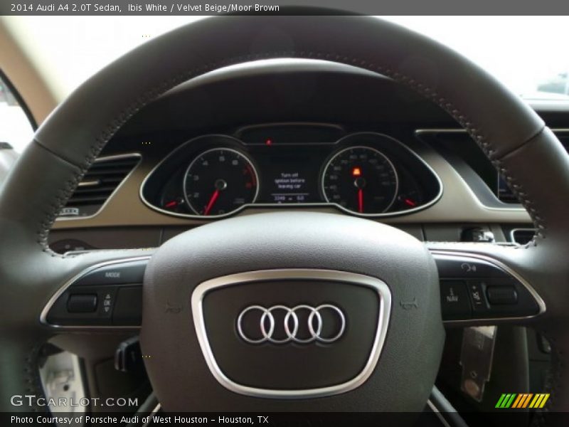 Ibis White / Velvet Beige/Moor Brown 2014 Audi A4 2.0T Sedan