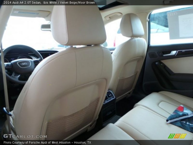 Ibis White / Velvet Beige/Moor Brown 2014 Audi A4 2.0T Sedan