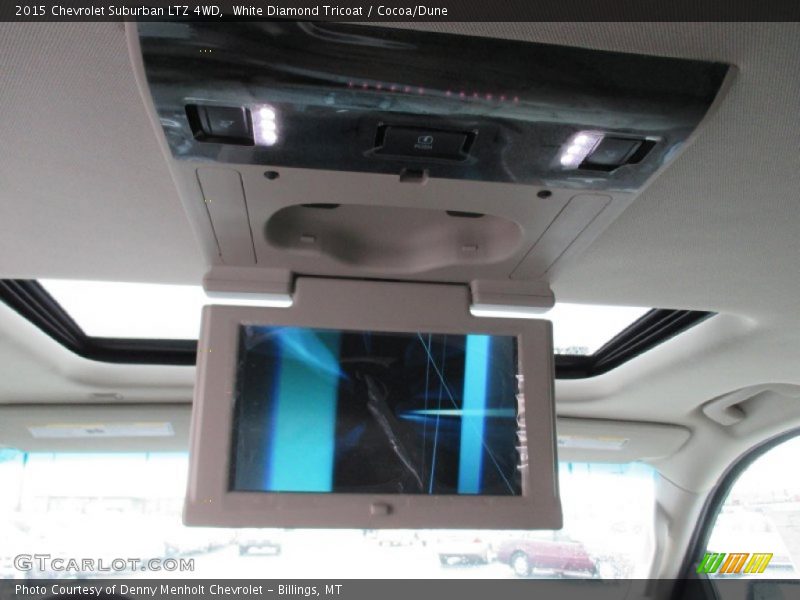 White Diamond Tricoat / Cocoa/Dune 2015 Chevrolet Suburban LTZ 4WD