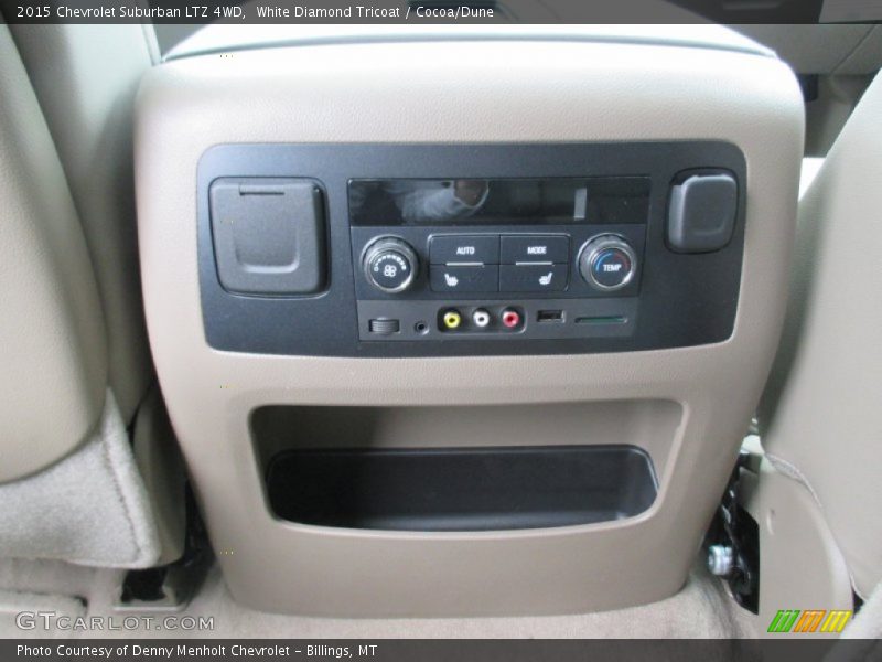 White Diamond Tricoat / Cocoa/Dune 2015 Chevrolet Suburban LTZ 4WD