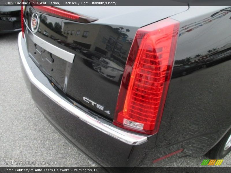 Black Ice / Light Titanium/Ebony 2009 Cadillac CTS 4 AWD Sedan