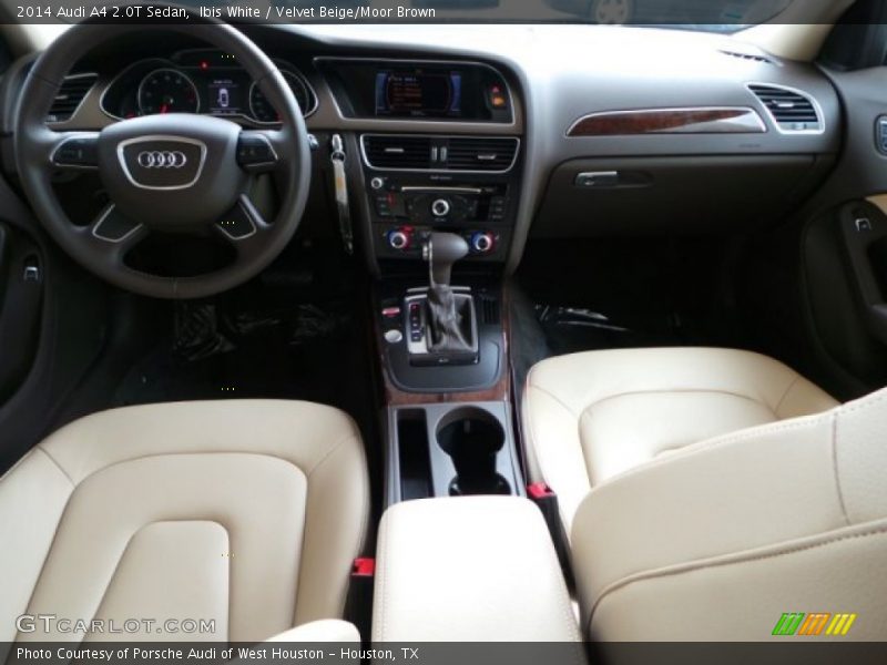 Ibis White / Velvet Beige/Moor Brown 2014 Audi A4 2.0T Sedan