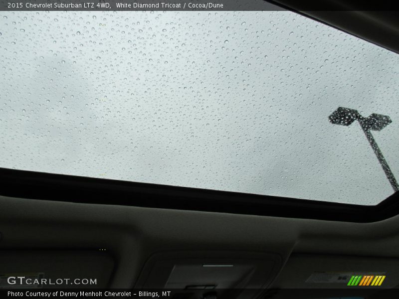 White Diamond Tricoat / Cocoa/Dune 2015 Chevrolet Suburban LTZ 4WD