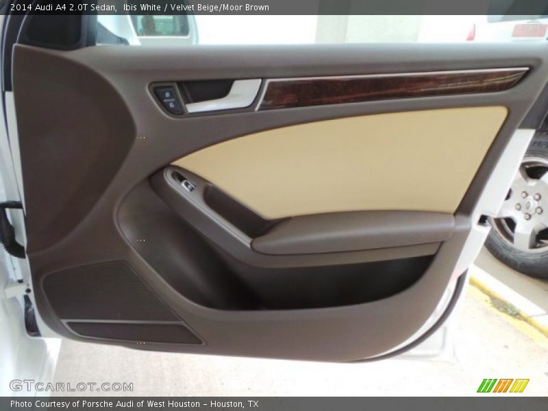 Ibis White / Velvet Beige/Moor Brown 2014 Audi A4 2.0T Sedan