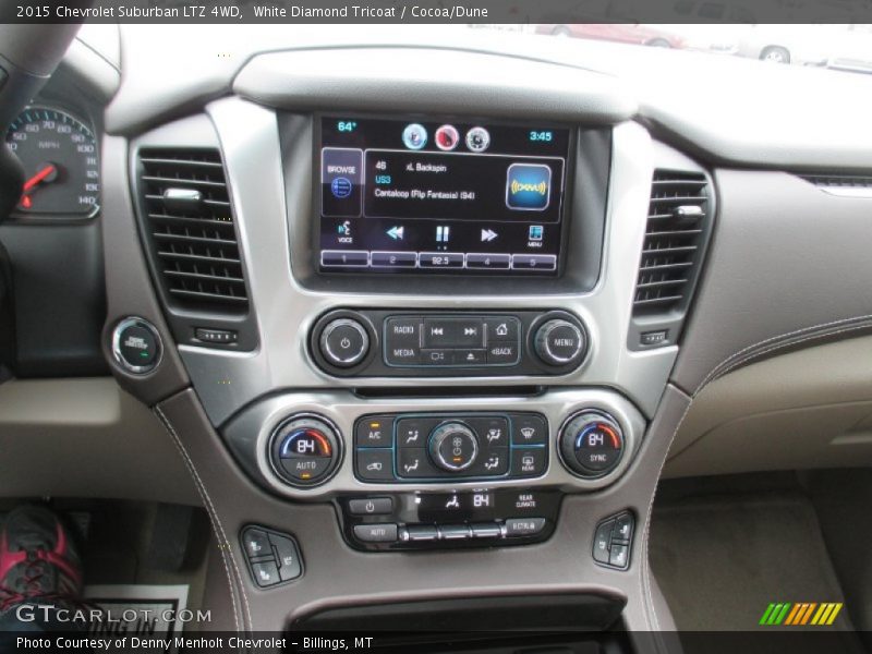 White Diamond Tricoat / Cocoa/Dune 2015 Chevrolet Suburban LTZ 4WD