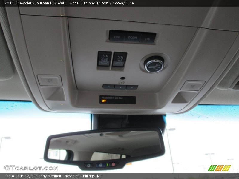 White Diamond Tricoat / Cocoa/Dune 2015 Chevrolet Suburban LTZ 4WD