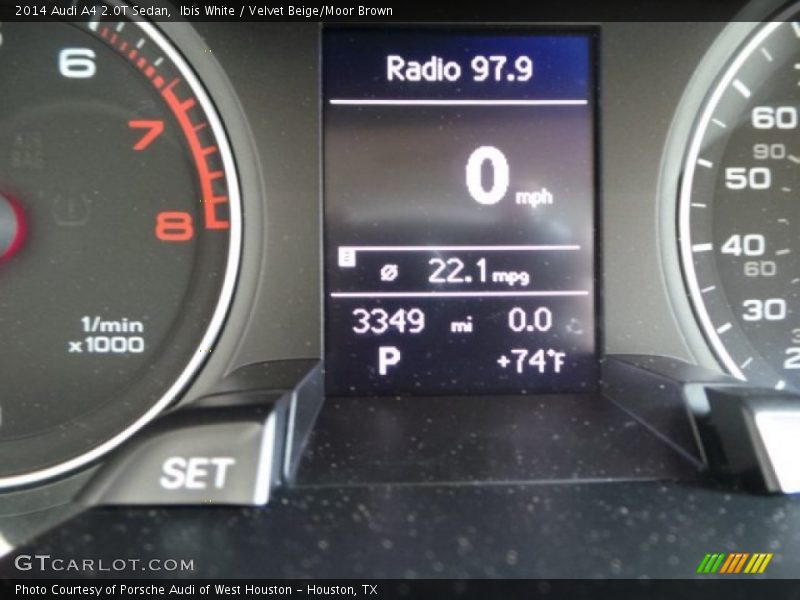 Ibis White / Velvet Beige/Moor Brown 2014 Audi A4 2.0T Sedan