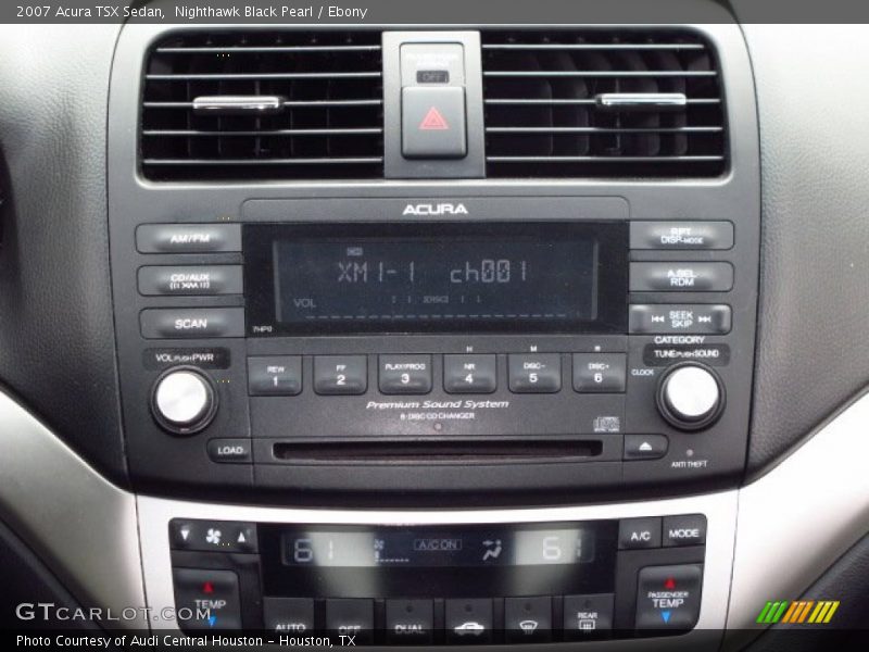 Nighthawk Black Pearl / Ebony 2007 Acura TSX Sedan