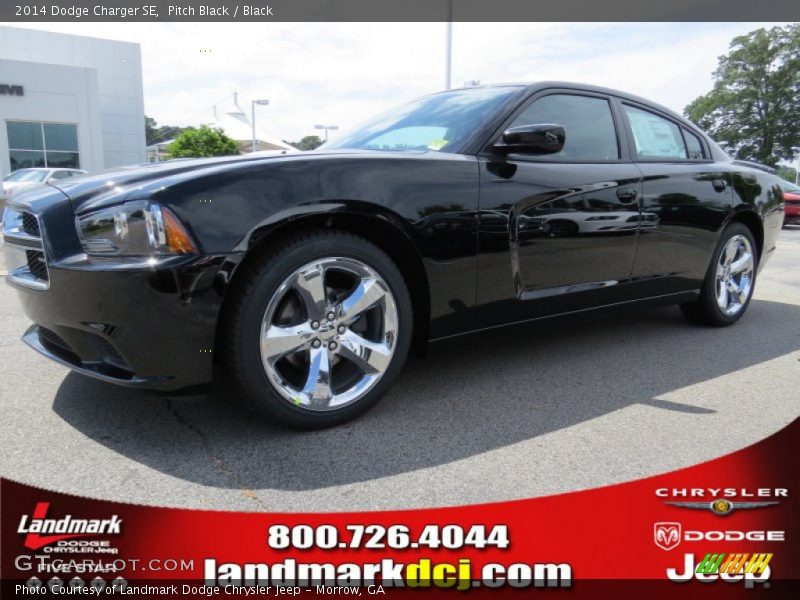 Pitch Black / Black 2014 Dodge Charger SE