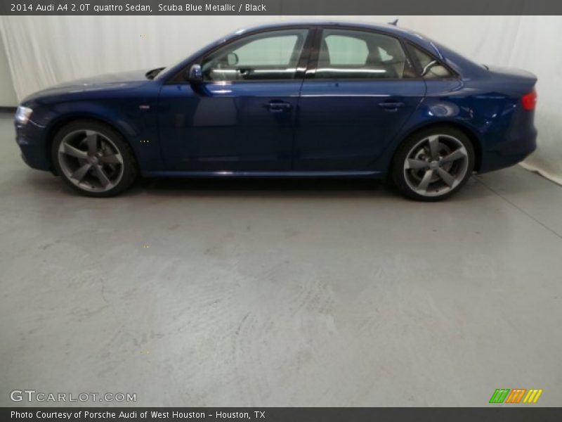 Scuba Blue Metallic / Black 2014 Audi A4 2.0T quattro Sedan