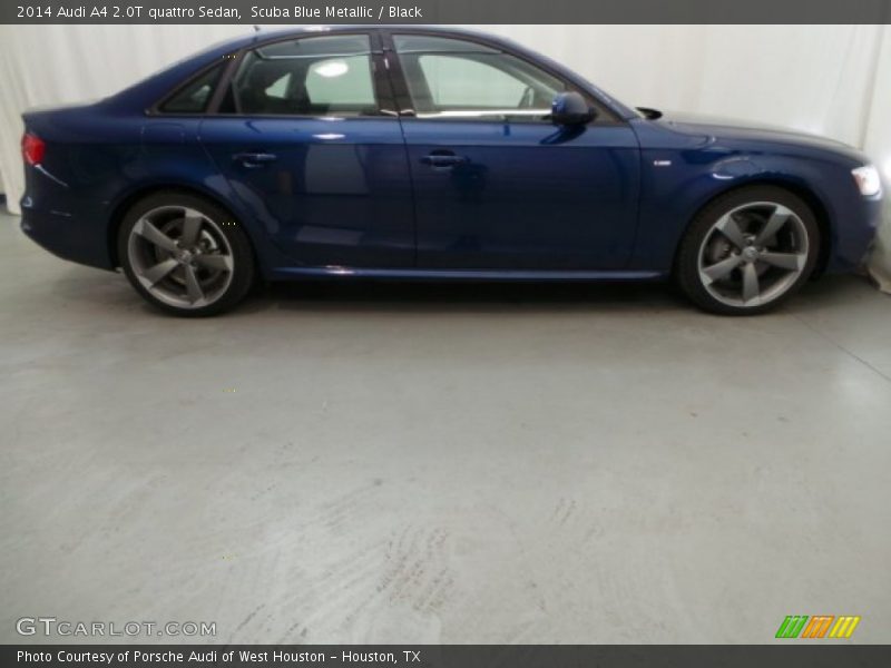 Scuba Blue Metallic / Black 2014 Audi A4 2.0T quattro Sedan