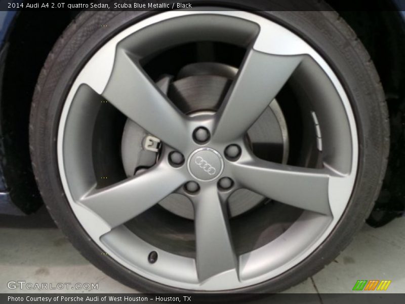Scuba Blue Metallic / Black 2014 Audi A4 2.0T quattro Sedan