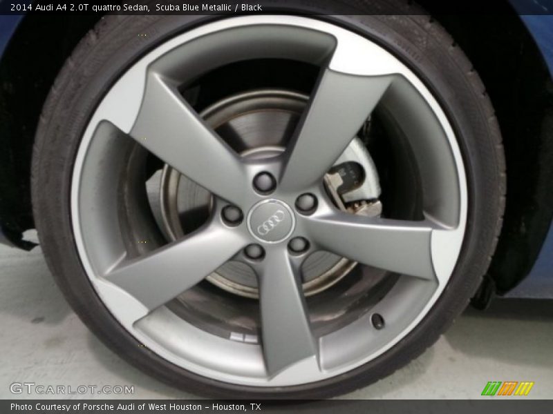 Scuba Blue Metallic / Black 2014 Audi A4 2.0T quattro Sedan