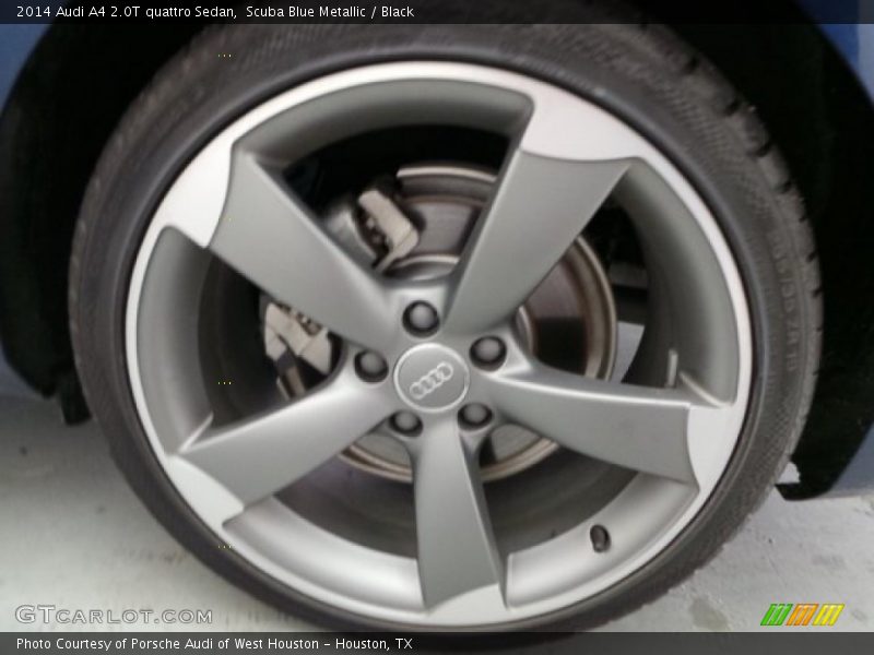 Scuba Blue Metallic / Black 2014 Audi A4 2.0T quattro Sedan