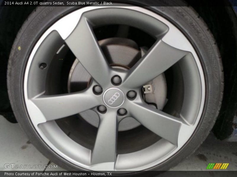 Scuba Blue Metallic / Black 2014 Audi A4 2.0T quattro Sedan