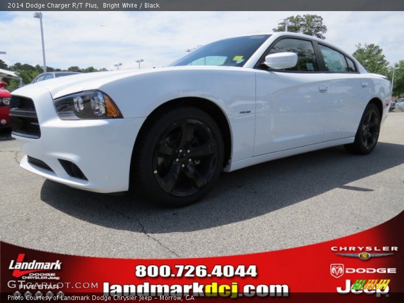 Bright White / Black 2014 Dodge Charger R/T Plus