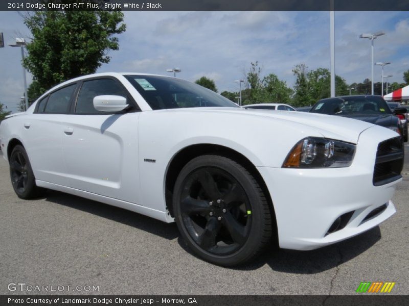 Bright White / Black 2014 Dodge Charger R/T Plus