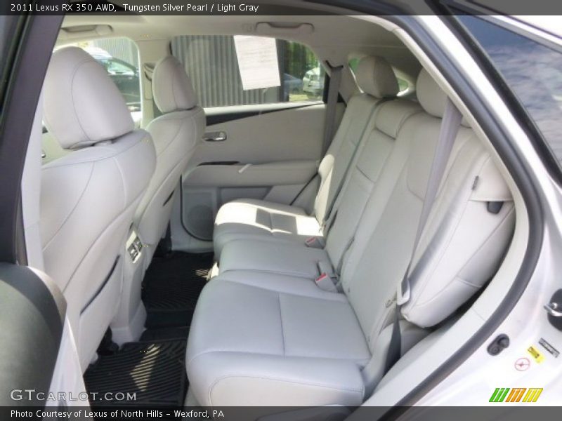 Tungsten Silver Pearl / Light Gray 2011 Lexus RX 350 AWD