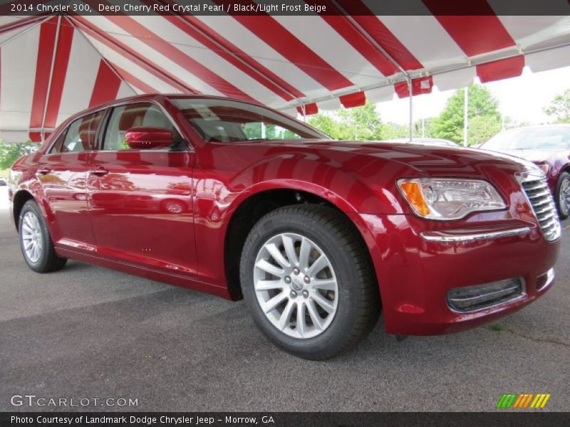 Deep Cherry Red Crystal Pearl / Black/Light Frost Beige 2014 Chrysler 300