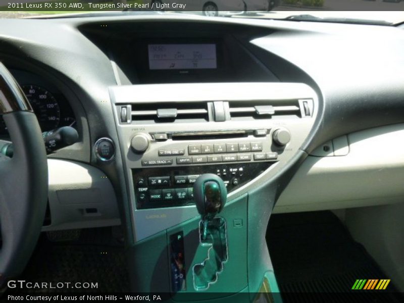 Tungsten Silver Pearl / Light Gray 2011 Lexus RX 350 AWD