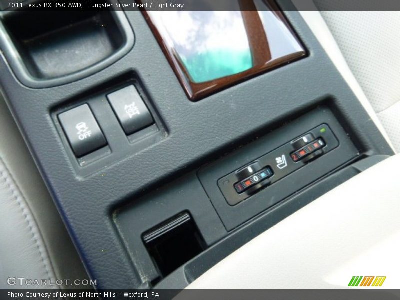Tungsten Silver Pearl / Light Gray 2011 Lexus RX 350 AWD