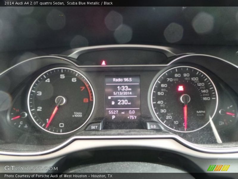 Scuba Blue Metallic / Black 2014 Audi A4 2.0T quattro Sedan