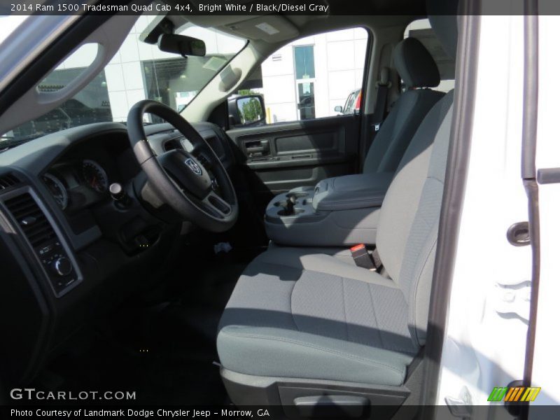 Bright White / Black/Diesel Gray 2014 Ram 1500 Tradesman Quad Cab 4x4