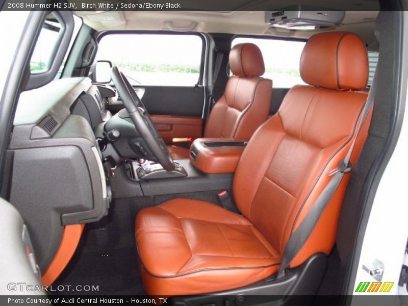  2008 H2 SUV Sedona/Ebony Black Interior