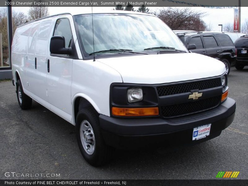 Summit White / Medium Pewter 2009 Chevrolet Express 2500 Extended Cargo Van