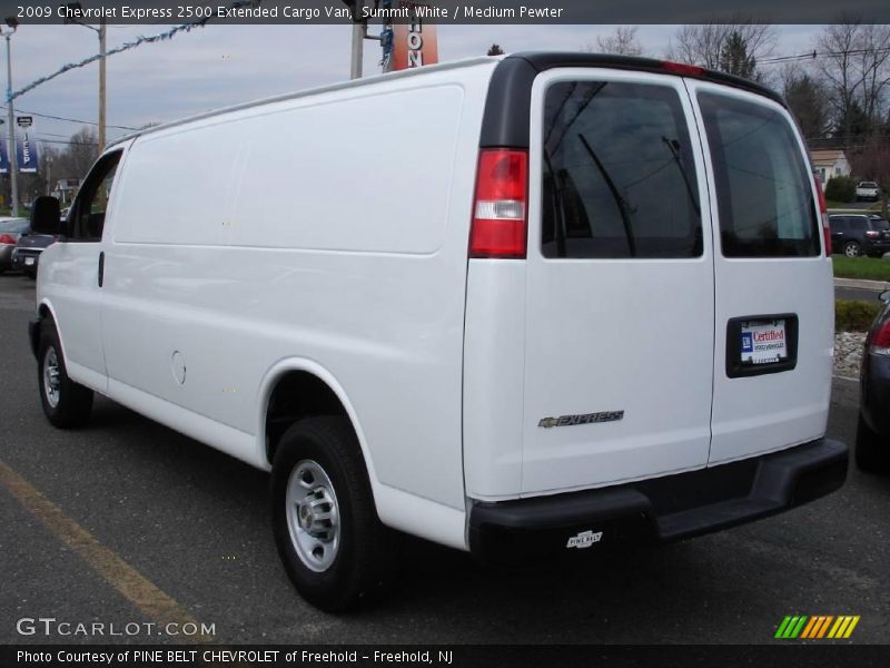 Summit White / Medium Pewter 2009 Chevrolet Express 2500 Extended Cargo Van