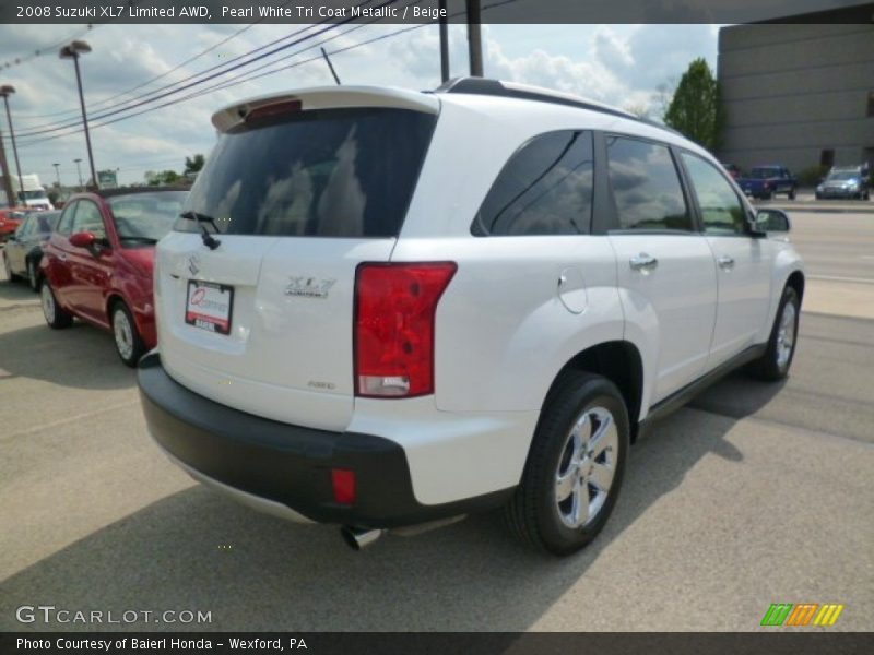 Pearl White Tri Coat Metallic / Beige 2008 Suzuki XL7 Limited AWD