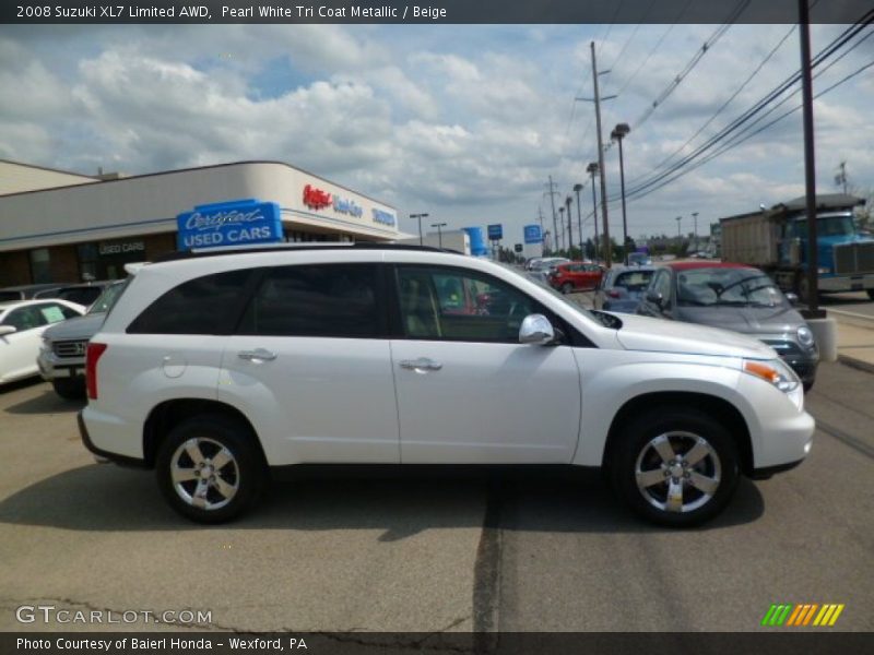 Pearl White Tri Coat Metallic / Beige 2008 Suzuki XL7 Limited AWD