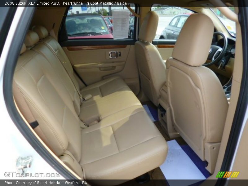 Pearl White Tri Coat Metallic / Beige 2008 Suzuki XL7 Limited AWD