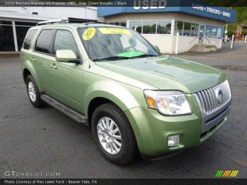 Kiwi Green Metallic / Black 2010 Mercury Mariner V6 Premier 4WD