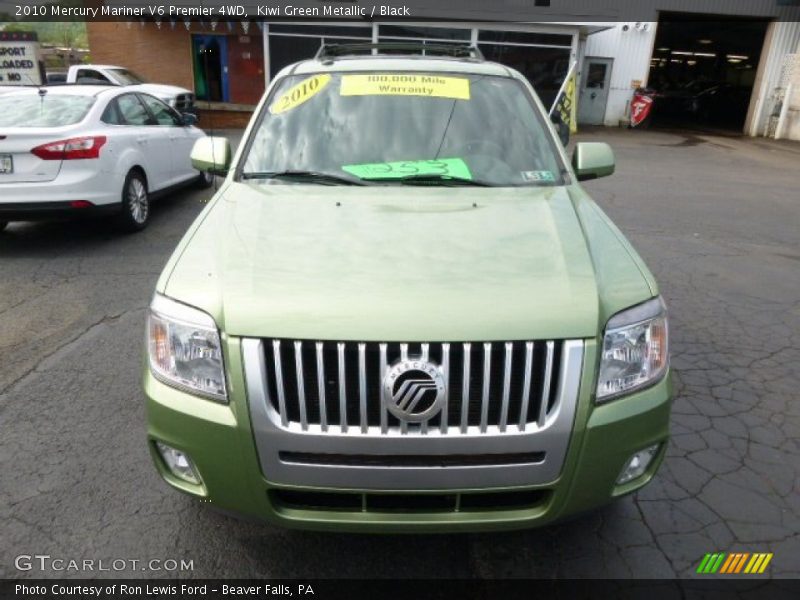 Kiwi Green Metallic / Black 2010 Mercury Mariner V6 Premier 4WD