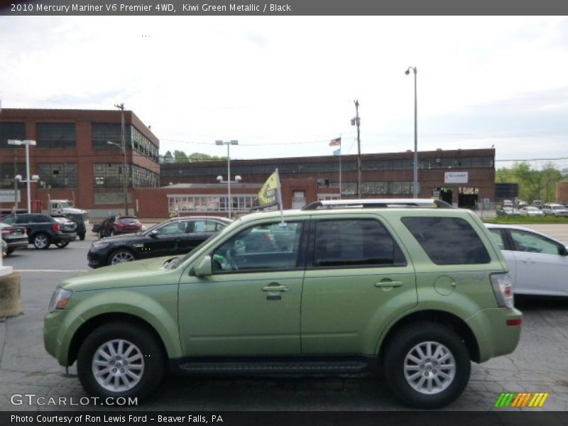 Kiwi Green Metallic / Black 2010 Mercury Mariner V6 Premier 4WD