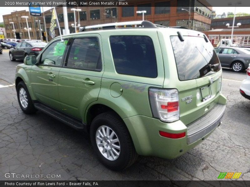 Kiwi Green Metallic / Black 2010 Mercury Mariner V6 Premier 4WD