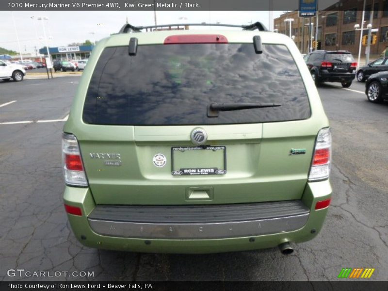 Kiwi Green Metallic / Black 2010 Mercury Mariner V6 Premier 4WD
