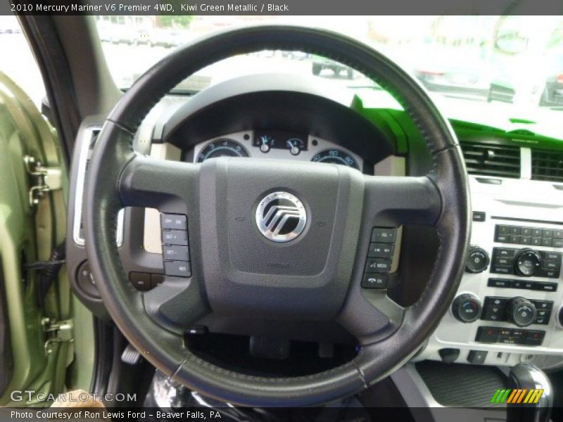 Kiwi Green Metallic / Black 2010 Mercury Mariner V6 Premier 4WD
