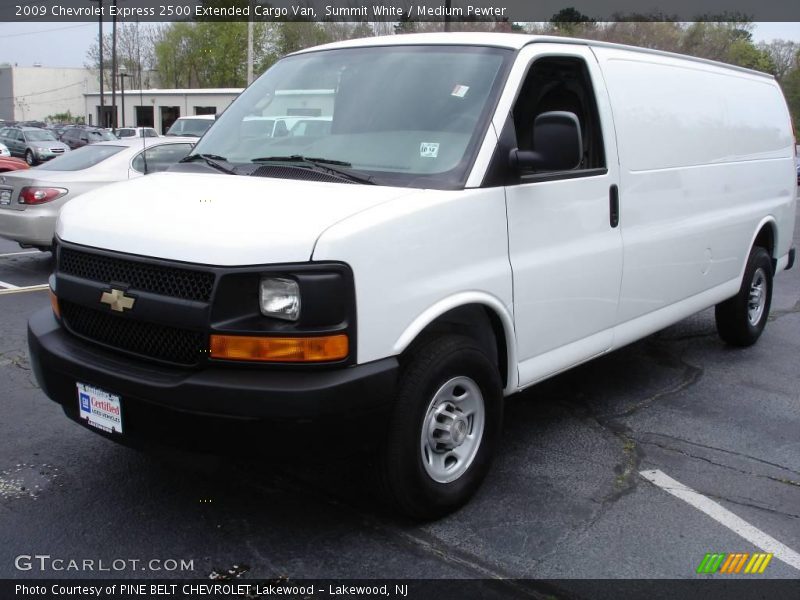 Summit White / Medium Pewter 2009 Chevrolet Express 2500 Extended Cargo Van