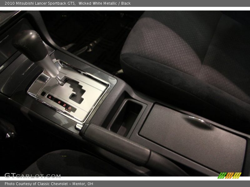 Wicked White Metallic / Black 2010 Mitsubishi Lancer Sportback GTS