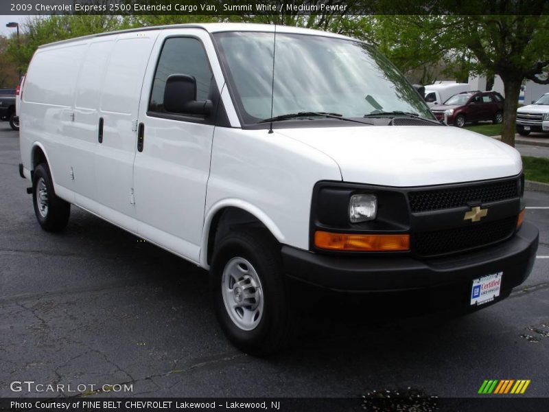 Summit White / Medium Pewter 2009 Chevrolet Express 2500 Extended Cargo Van