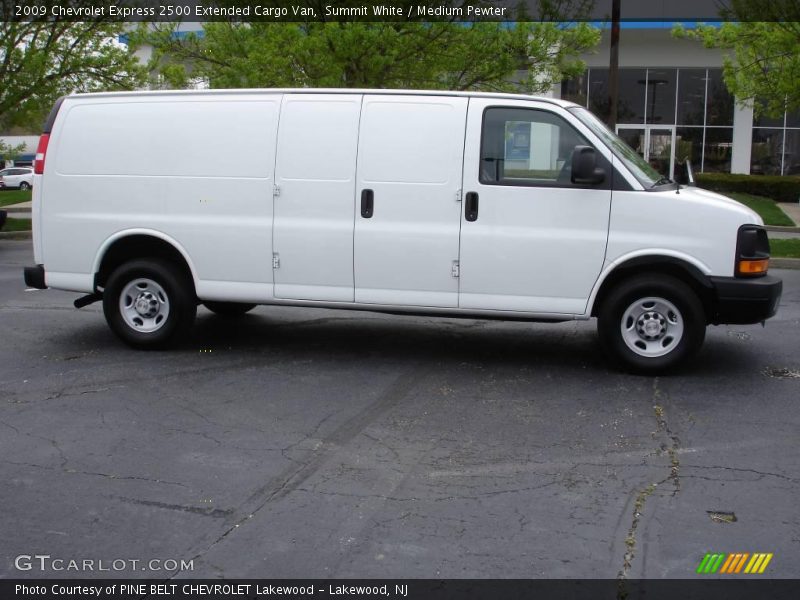 Summit White / Medium Pewter 2009 Chevrolet Express 2500 Extended Cargo Van