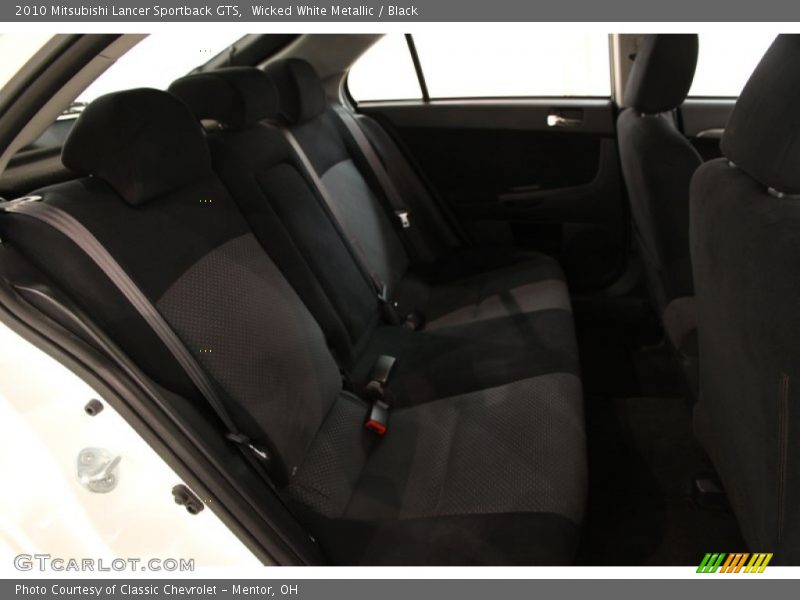 Wicked White Metallic / Black 2010 Mitsubishi Lancer Sportback GTS
