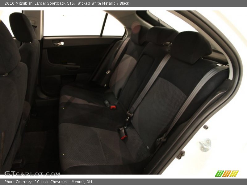 Wicked White Metallic / Black 2010 Mitsubishi Lancer Sportback GTS