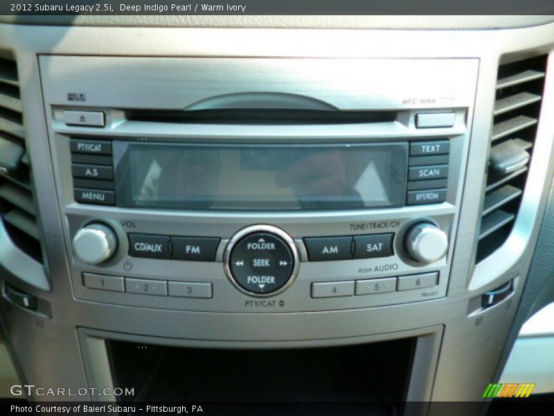 Deep Indigo Pearl / Warm Ivory 2012 Subaru Legacy 2.5i